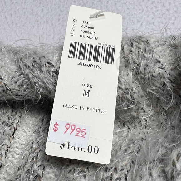 Anthropologie Sleeping on Snow Sweater Dress Womens M Alpaca Wool Chevron New - Picture 11 of 12